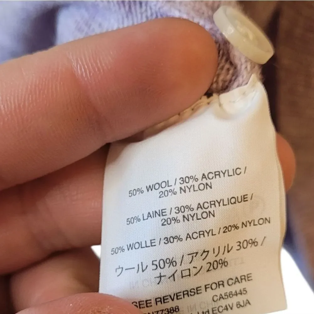 J. Crew Women's Lilac Wool Blend Sweater Size M